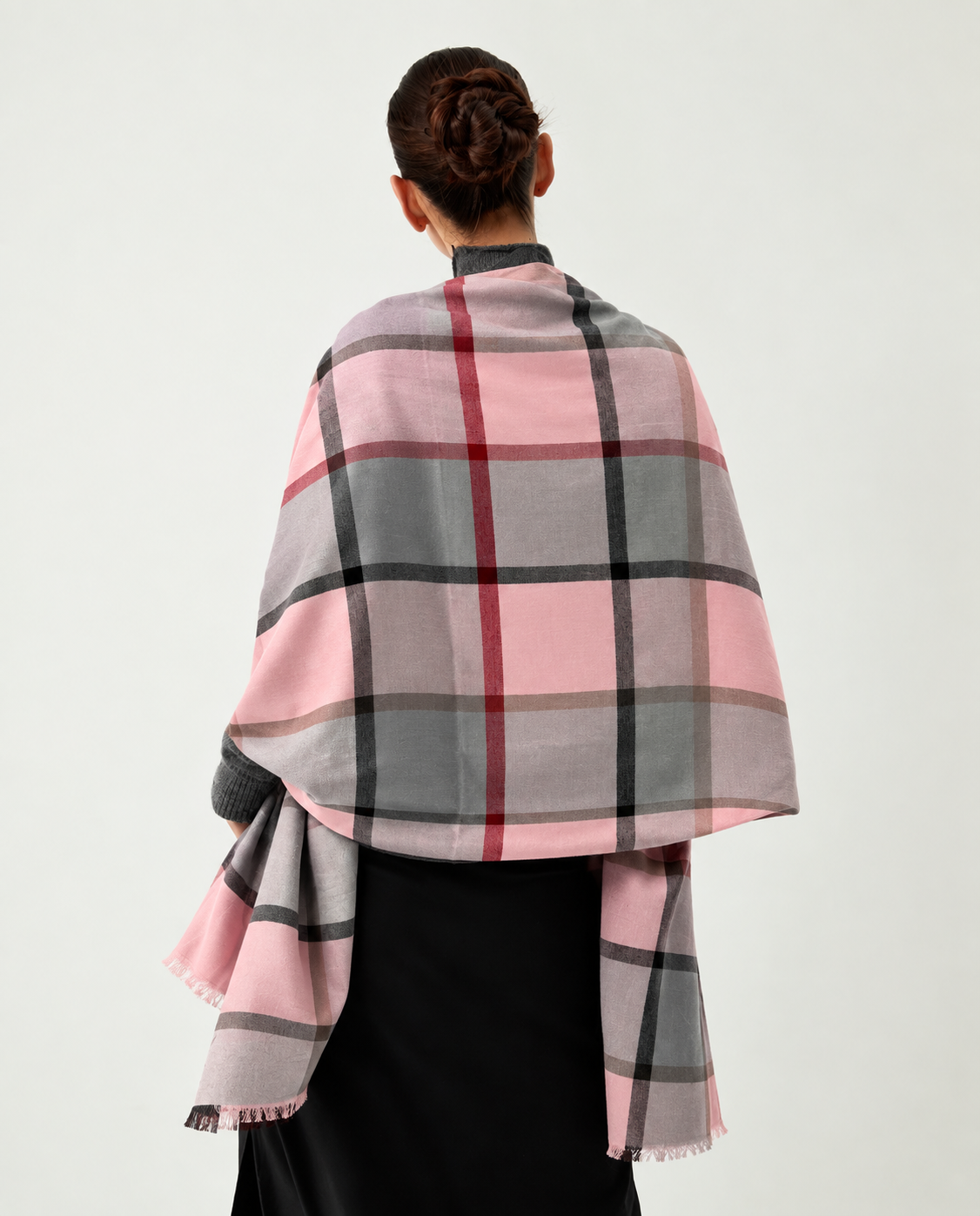 Fular oversized carouri roz