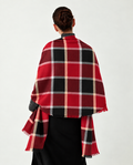 Fular oversized carouri rosu