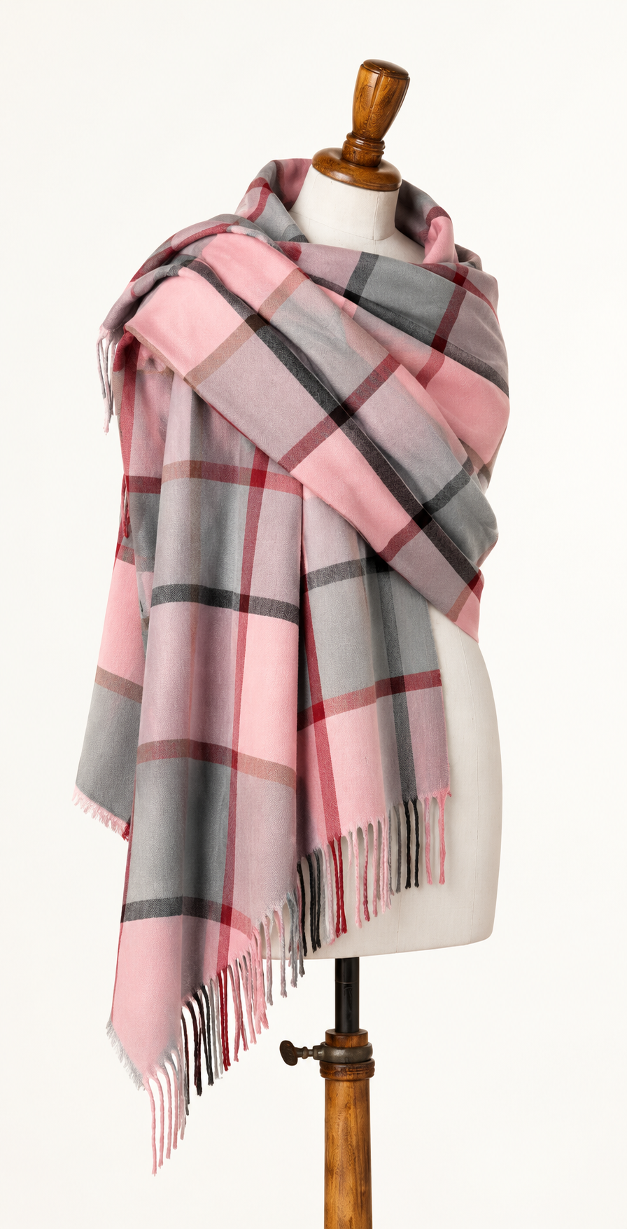 Fular oversized carouri roz