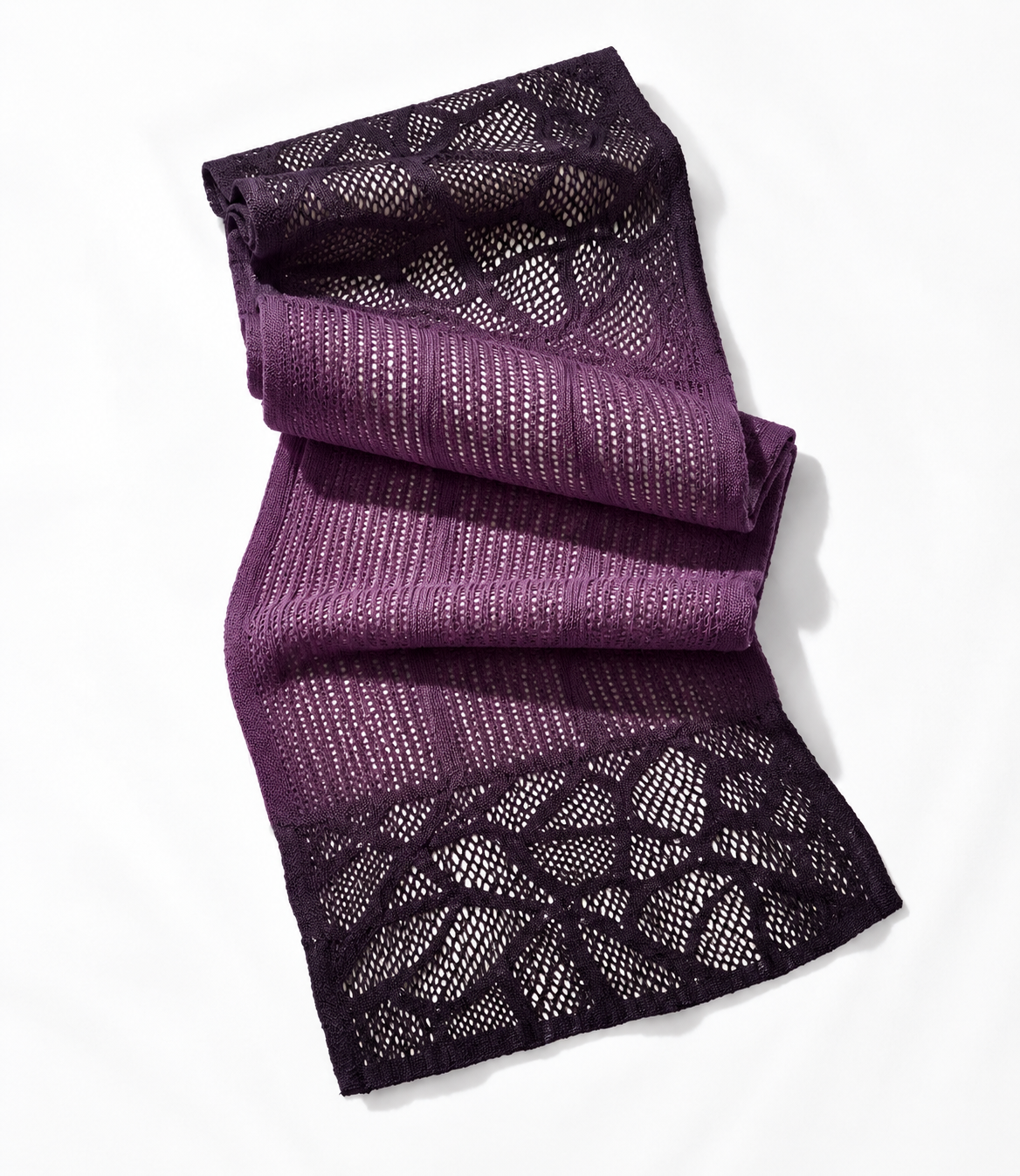 Fular ombre violet negru