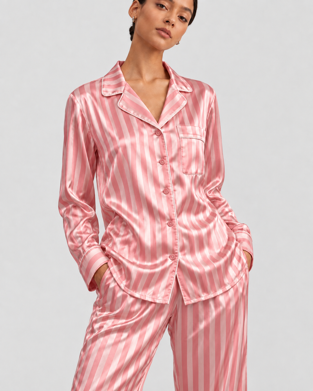 Pijama dungi roz