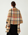 Fular oversized carouri crem